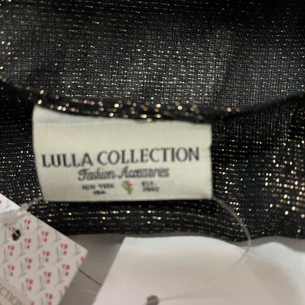 Scarf black and gold